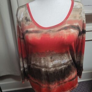 Chico's (Size 3=XL, 16/18) Scoop Neck Top